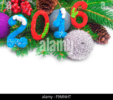 2016 Anno nuovo decoro. Foto Stock