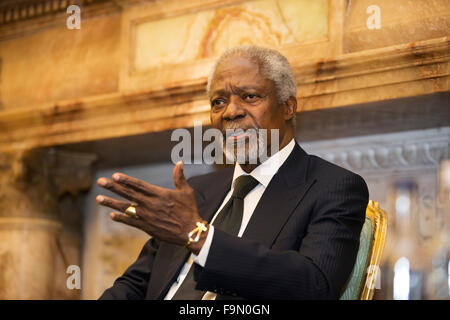 Ex Segretario Generale delle Nazioni Unite Kofi Annan Foto Stock