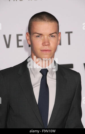 Los Angeles, California, USA. Xvi Dec, 2015. 16 dic 2015 - Los Angeles California USA - Attore sarà POULTER a 'L' Revenant Hollywood Premiere tenutasi presso la leva TCL Chinese Theatre di Los Angeles CA. © Paul Fenton/ZUMA filo/Alamy Live News Foto Stock