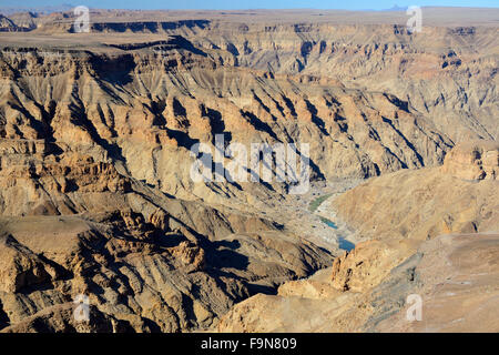 Il Fish River Canyon dal punto di vista, Karas distretto, Namibia Foto Stock