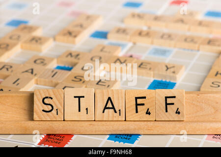 Scrabble - personale. Foto Stock