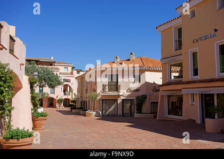 Centro Shopping a Porto Cervo Foto Stock