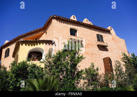 Casa colorati in Porto Cervo Foto Stock