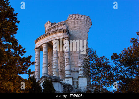 Il monumento della vittoria delle Alpi a La Turbie in Francia Foto Stock