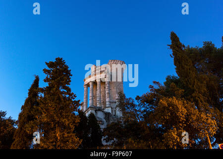 Il monumento della vittoria delle Alpi a La Turbie in Francia Foto Stock