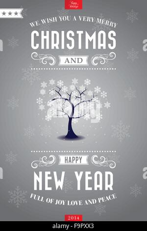 Vettore di auguri di Natale carta eps10 Illustrazione Vettoriale