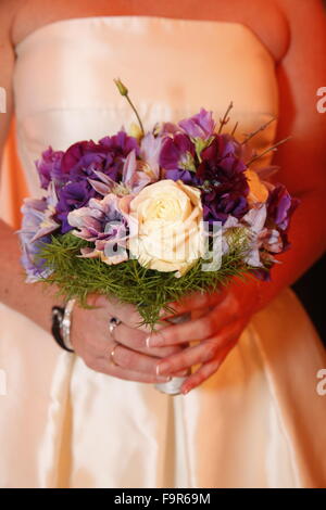 Sposa bouquet. Foto Stock