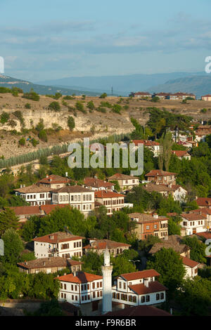 Türkei, westliche Schwarzmeerküste, Safranbolu, Blick auf die Altstadthäuser Foto Stock