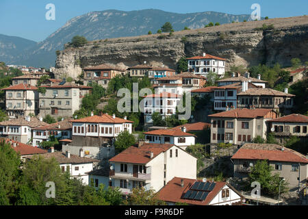 Türkei, westliche Schwarzmeerküste, Safranbolu, Blick auf die Altstadthäuser Foto Stock