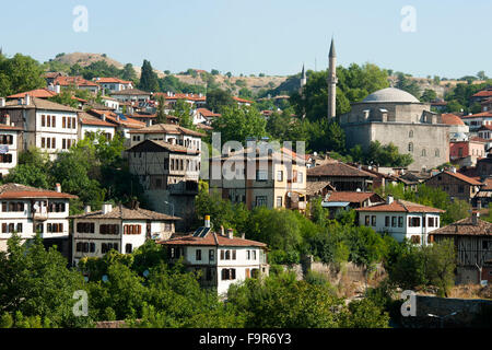 Türkei, westliche Schwarzmeerküste, Safranbolu, Blick auf die Altstadthäuser. Foto Stock