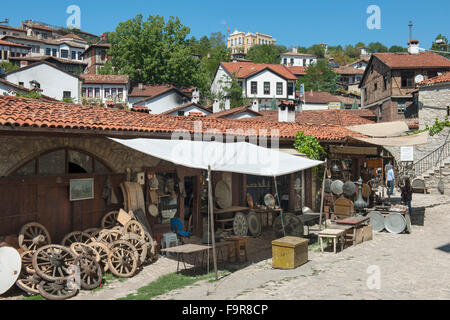 Türkei, westliche Schwarzmeerküste, Safranbolu, Gasse im Handwerkerviertel mit Schmieden. Foto Stock