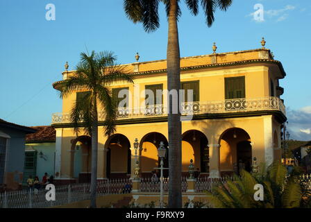 Brunet Palace, Plaza Mayor, Trinidad, Cuba Foto Stock