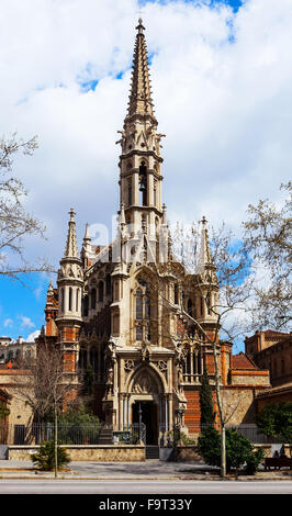 Chiesa dei Salesiani a Barcellona. La Catalogna, Spagna Foto Stock