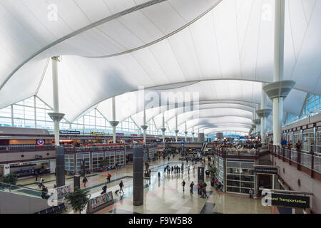 Dall'Aeroporto di Denver, Colorado, STATI UNITI D'AMERICA Foto Stock