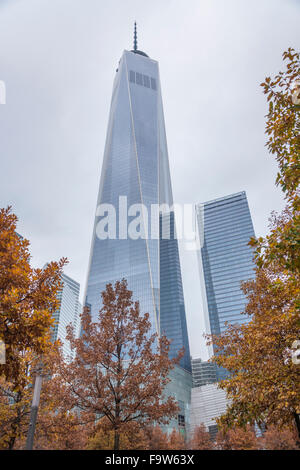 Torre di libertà e altri skyline di New York edifici, New York STATI UNITI D'AMERICA Foto Stock