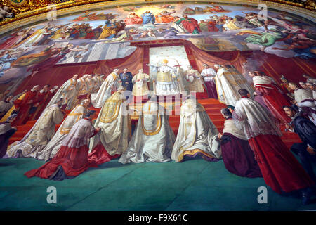 Sala della Immacolata Concezione nel Museo del Vaticano. Foto Stock