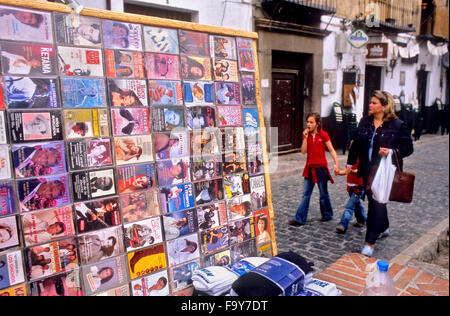 Marquet in Plaza Larga.quartiere Albaicín. Granada, Andalusia, Spagna Foto Stock