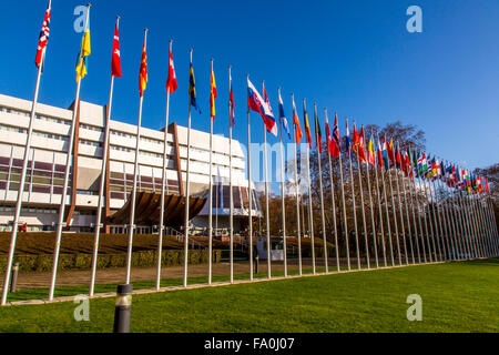 Edificio del Consiglio d'Europa, Strasburgo, Alsazia, Francia Foto Stock