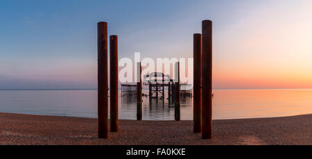 Panorama di West Hove, East Sussex Foto Stock