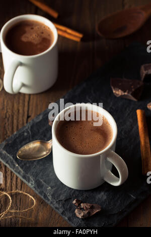 In casa europea di bere cioccolata pronta da bere Foto Stock