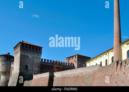 L'Italia, Lombardia, Soncino, Rocca Sforzesca, Castello Foto Stock