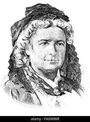 Amélie Linz, 1824-1904, un autore tedesco che ha scritto libri per bambini e adulti Foto Stock