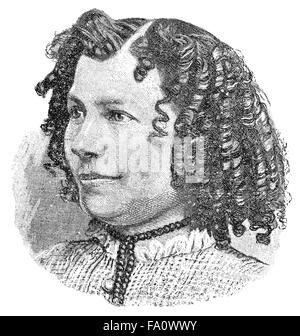Eugenie Giovanni, pseudonimo E. Marlitt, 1825-1887, un famoso scrittore tedesco, Foto Stock