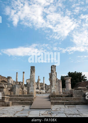 Le antiche rovine di Efeso, vicino a Izmir, Agean regione, Turchia. Foto Stock