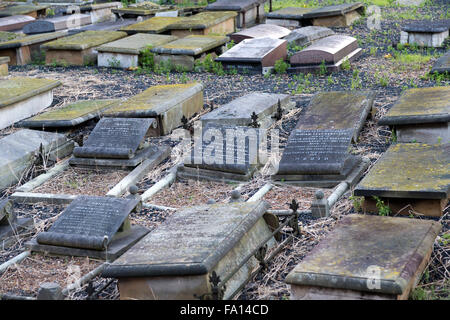 Beth Chaim Novo (Nuevo) sefarditi cimitero ebraico, Mile End Road, Londra, Regno Unito. Foto Stock