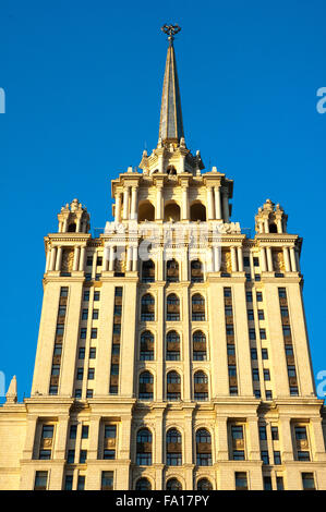 Il Stalin-ser Hotel Ukraina edificio a Mosca, una delle cosiddette sette sorelle Foto Stock
