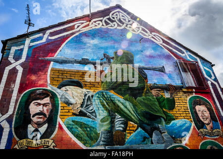 IRA murale nel mercato e l'area di South Belfast Foto Stock