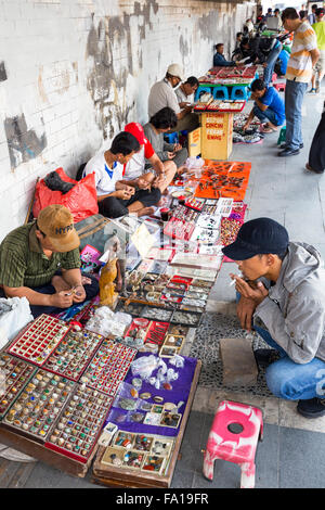 Venditore, strada, Batavia e storico centro di Jakarta, West Java, Java, Indonesia Foto Stock