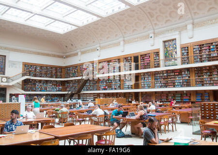 La Biblioteca di Stato del nuovo Galles del Sud, in Macquarie Street, Sydney, Australia, foto interne delle principali sale della biblioteca e della sala Foto Stock