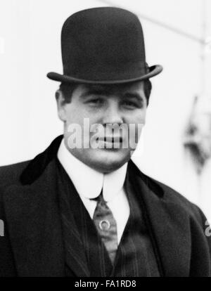 Vintage foto del boxer americano Samuel Berger (1884 - 1925) - il primo Olympic Heavyweight Champion. Berger, con sede a San Francisco, ha vinto la medaglia d'Oro al 1904 St Louis Olympiade a seguito di una illustre carriera amatoriale. Ha girato il professionista dopo aver vinto le Olimpiadi ma solo lottato per due anni prima di uscire l'anello. Foto Stock