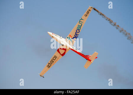 Aliante FX ad Al Ain Air Show 2015 a Al Ain, Emirati arabi uniti Foto Stock