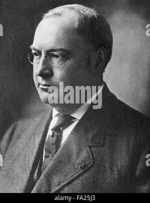 James Schoolcraft Sherman era un uomo politico americano e la ventisettesima Vice Presidente degli Stati Uniti (1909-1912), Foto Stock