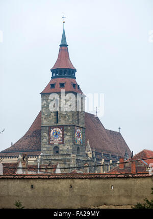 La chiesa nera a brasov Transilvania, Romania Foto Stock