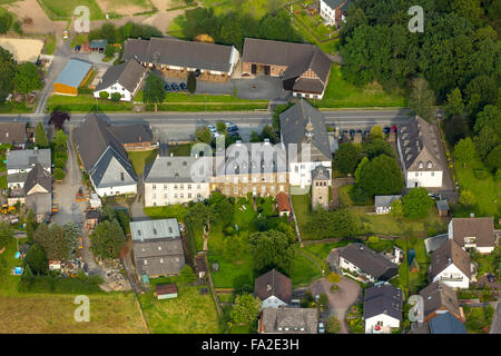 Vista aerea, monastero Rumbeck, Rumbeck, Arnsberg, regione di Sauerland, Renania settentrionale-Vestfalia, Germania, Europa, vista aerea, Foto Stock