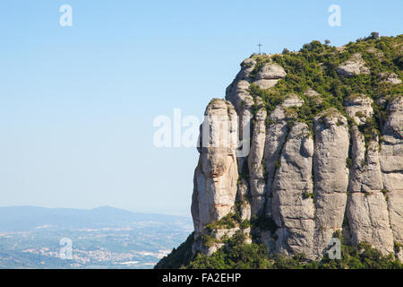 Montagna di Montserrat in Catalogna, Spagna Foto Stock