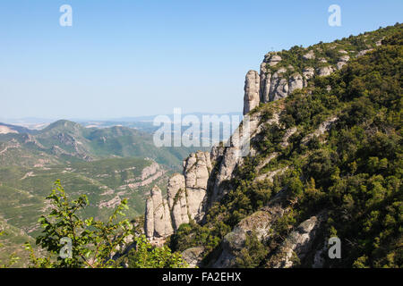 Montagna di Montserrat in Catalogna, Spagna Foto Stock