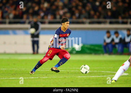 Kanagawa, Giappone. Xx Dec, 2015. Neymar (Barcellona) Calcio/Calcetto : Club FIFA World Cup Giappone 2015 partita finale tra il River Plate 0-3 FC Barcellona a International Stadium di Yokohama Kanagawa, Giappone . Credito: AFLO/Alamy Live News Foto Stock