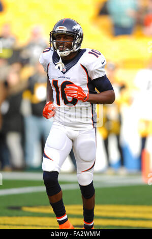 Pittsburgh, PA, Stati Uniti d'America. Xx Dec, 2015. durante il Denver Broncos vs Pittsburgh Steelers gioco all'Heinz Field di Pittsburgh, PA. Jason Pohuski/CSM/Alamy Live News Foto Stock