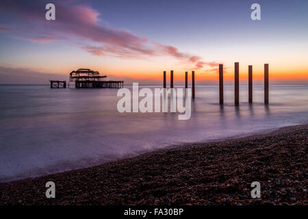 Inverno West Hove Foto Stock