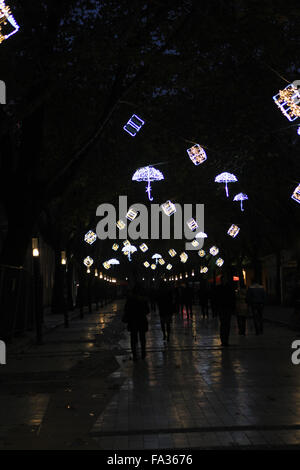 Tempo di Natale a Tirana, Albania Foto Stock