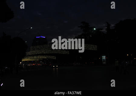 Tempo di Natale a Tirana, Albania Foto Stock