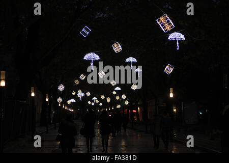 Tempo di Natale a Tirana, Albania Foto Stock