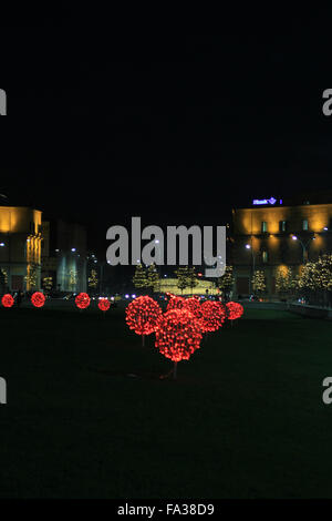 Tempo di Natale a Tirana, Albania Foto Stock