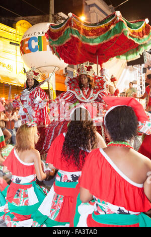 La Noite dos Tambores Silenciososo al Carnevale di Pernambuco, a nord est del Brasile Foto Stock