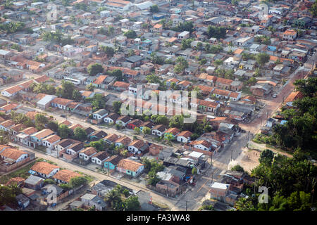 Veduta aerea delle case a Belem, Para, Amazzonia brasiliana, Brasile, Sud America Foto Stock