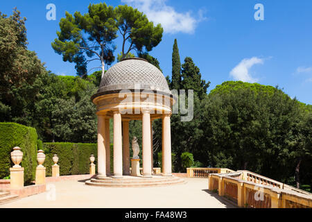 Danae Pavilion al Parc del Laberint de Horta di Barcellona. La Catalogna, Spagna Foto Stock